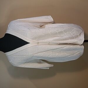 VINTAGE KEENO EXCLUSIVELY BY ESPRIO Short Sleeve Knit Cardigan Sweater